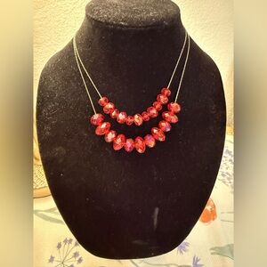 Red Beaded Necklace